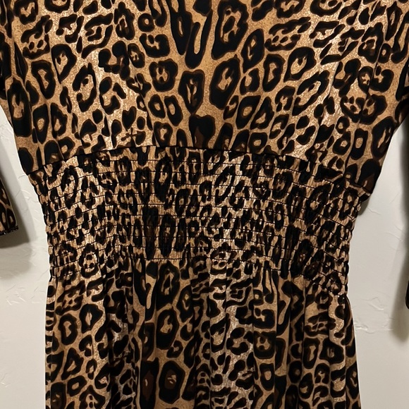 Cheetah Print Midi Dress - Picture 2 of 4